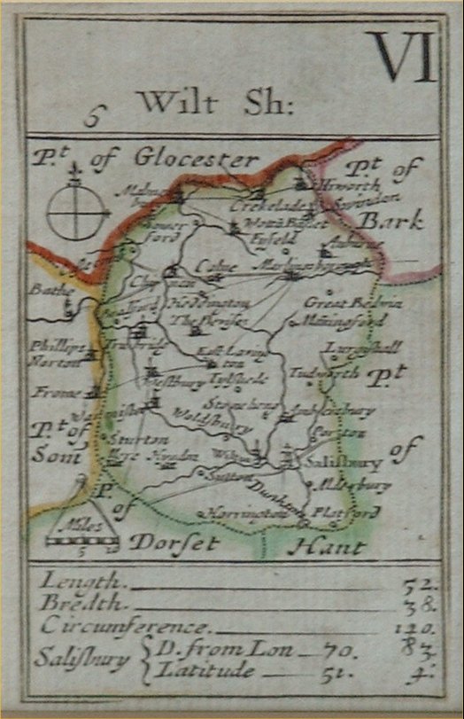 Map of Wiltshire - Morden